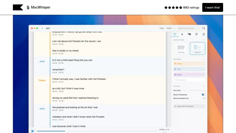 MacWhisper screenshot