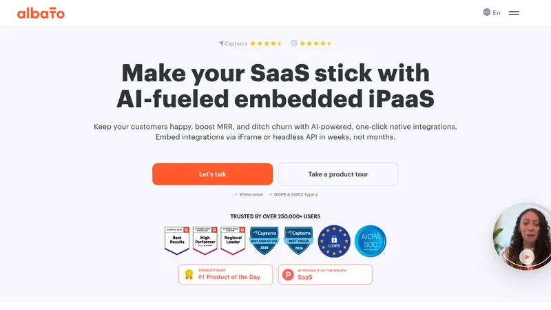 albato embedded ipaas website