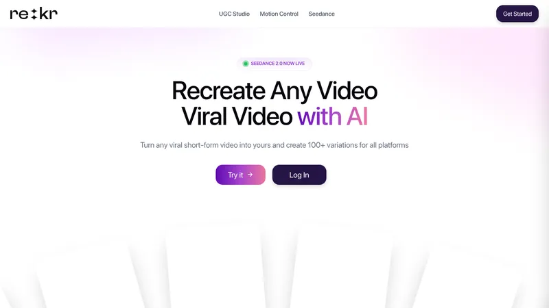 rekreate ai website