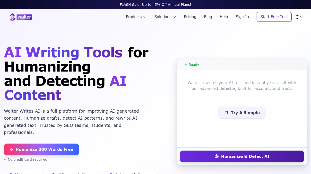 walter writes ai website