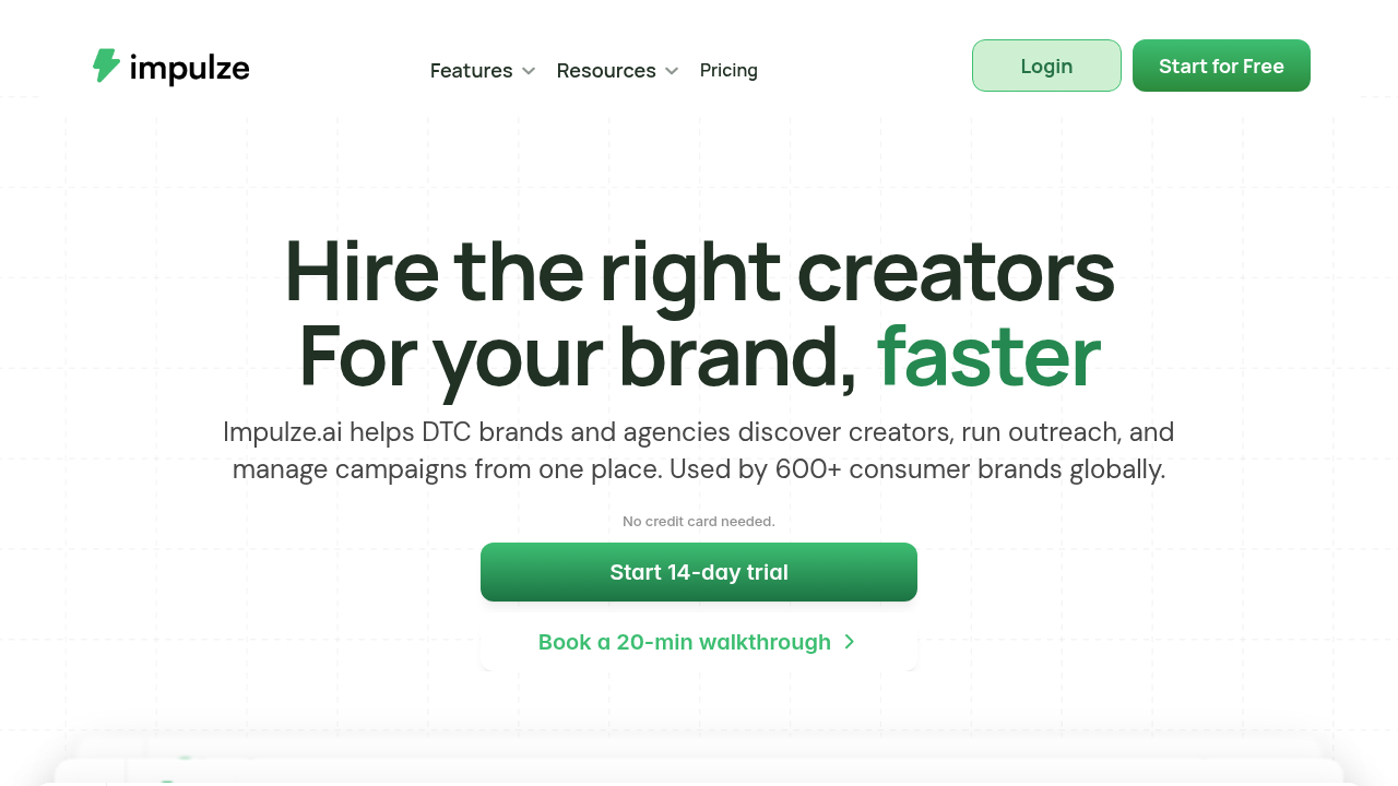 impulze.ai website
