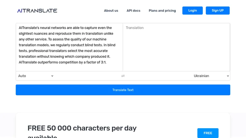 aitranslate website