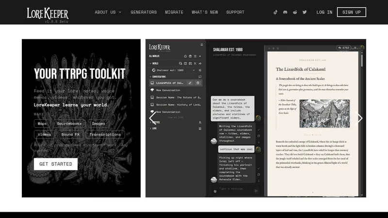 lorekeeper website