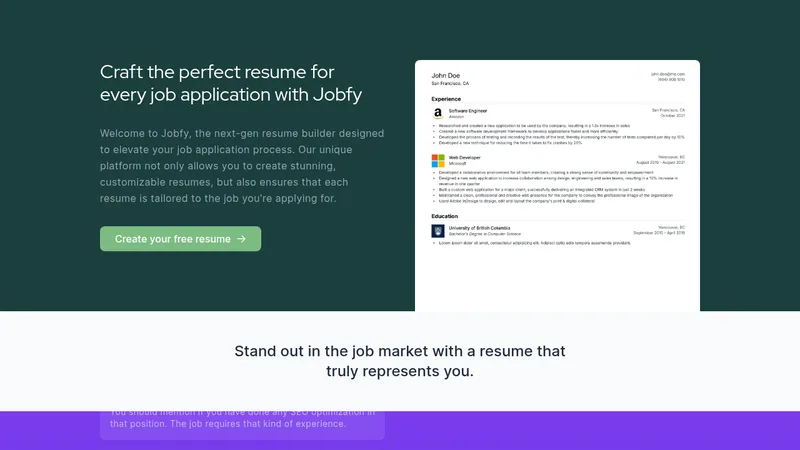 jobfy website