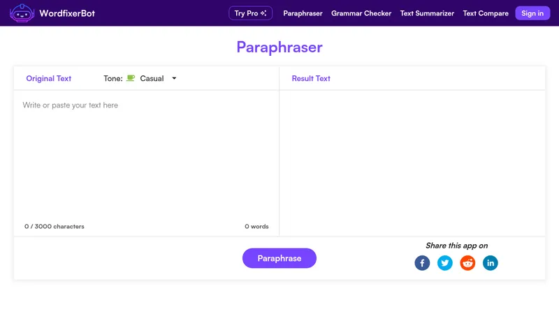 wordfixerbot website