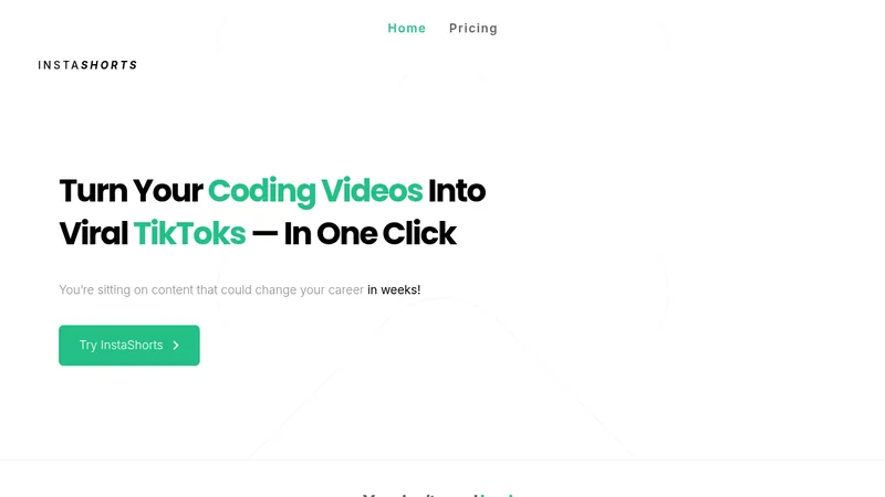 instashorts website