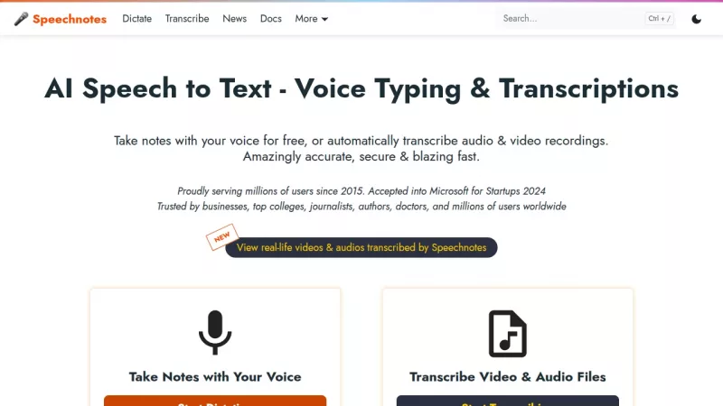 Speechnotes screenshot