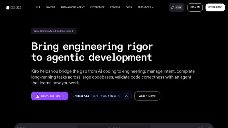 kiro website