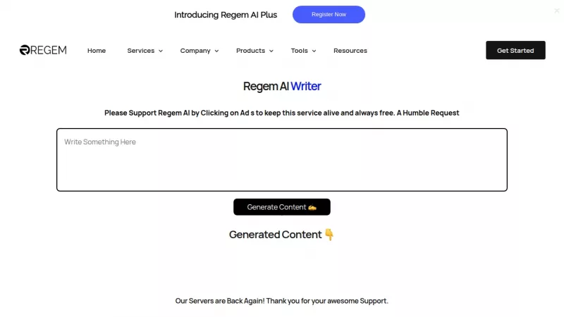 Regem AI Writer screenshot