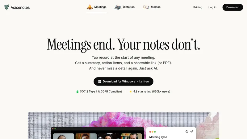 voicenotes website