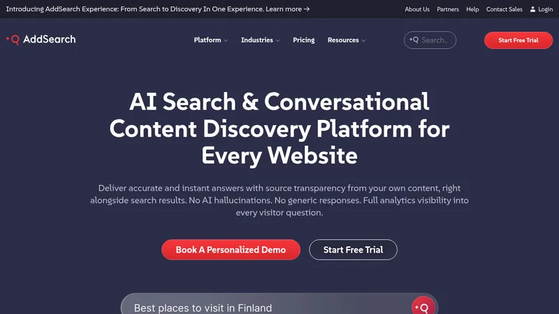 addsearch website