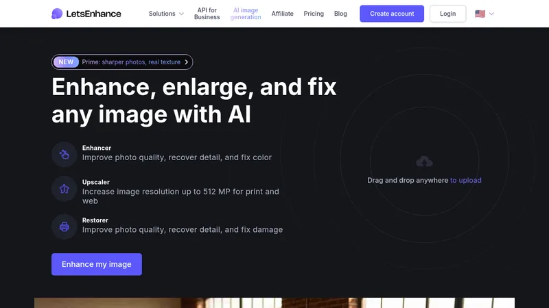 letsenhance website