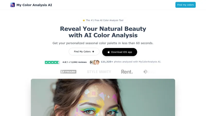 my color analysis ai website
