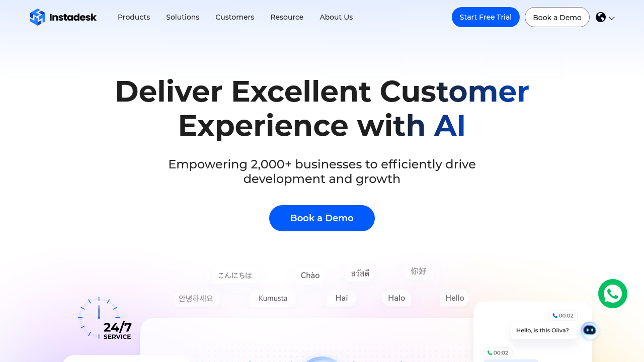 instadesk website