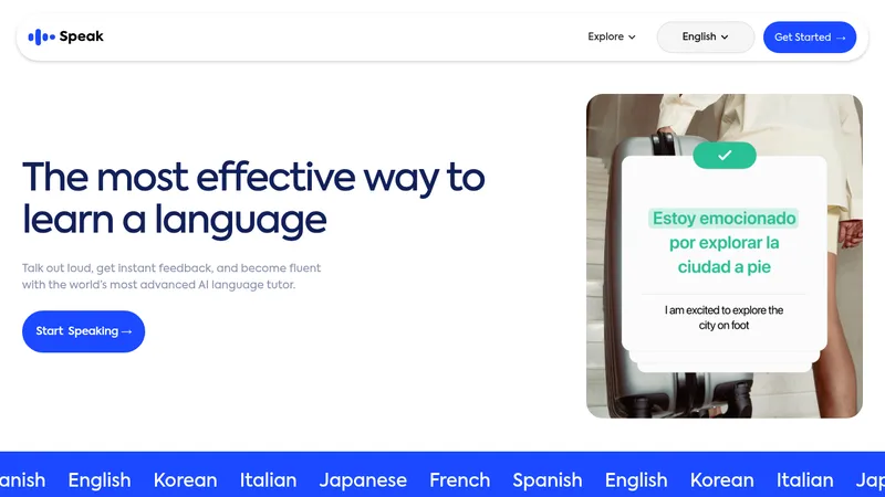 speak website
