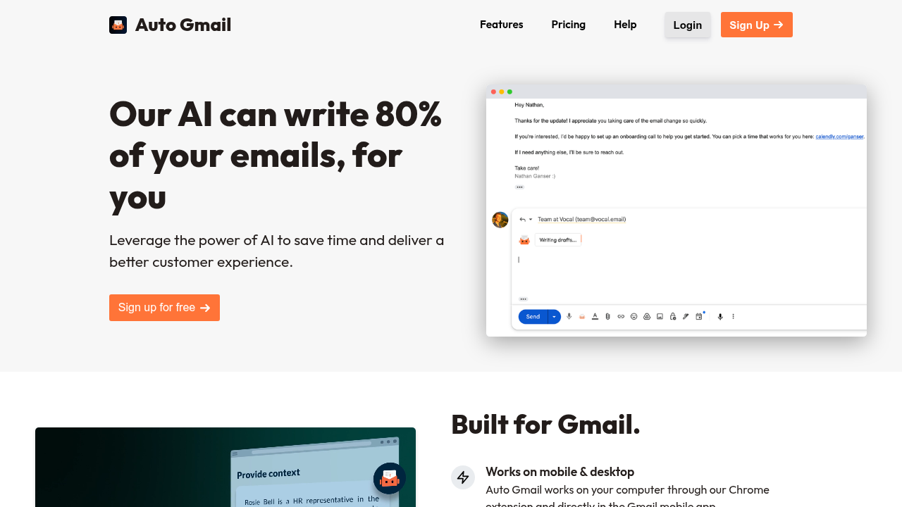 auto gmail website