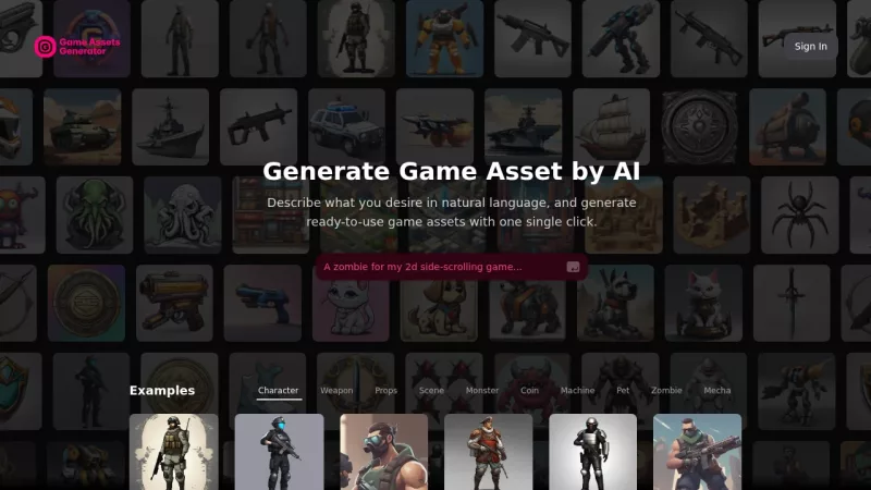 AI Game Assets Generator screenshot