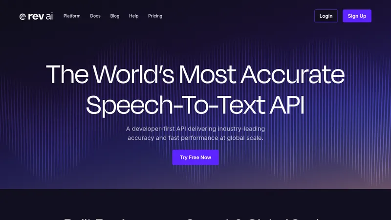 rev.ai website