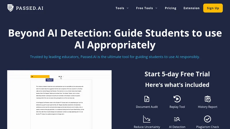 passed ai website