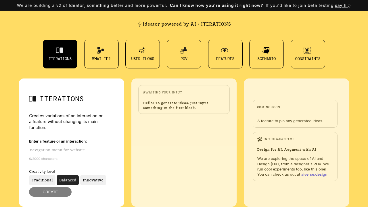ideator website