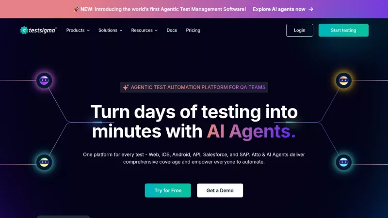 Testsigma screenshot