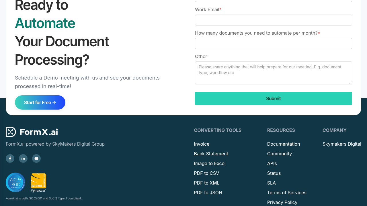 formx.ai website