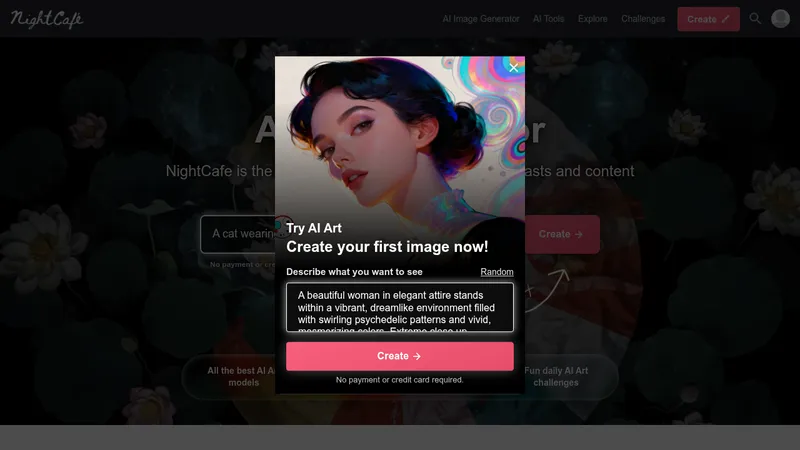 nightcafe website