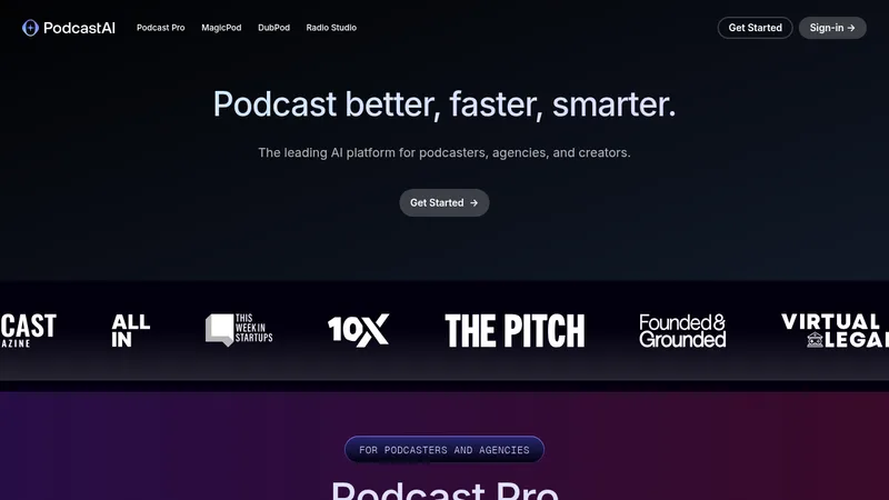 podcastai website