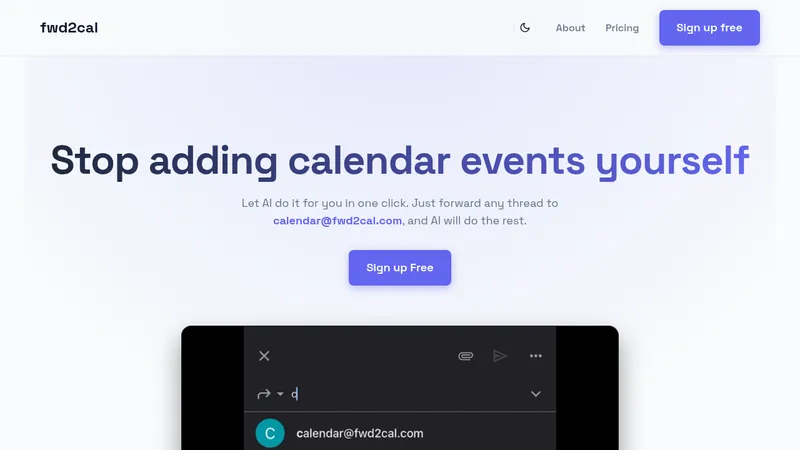 fwd2cal website