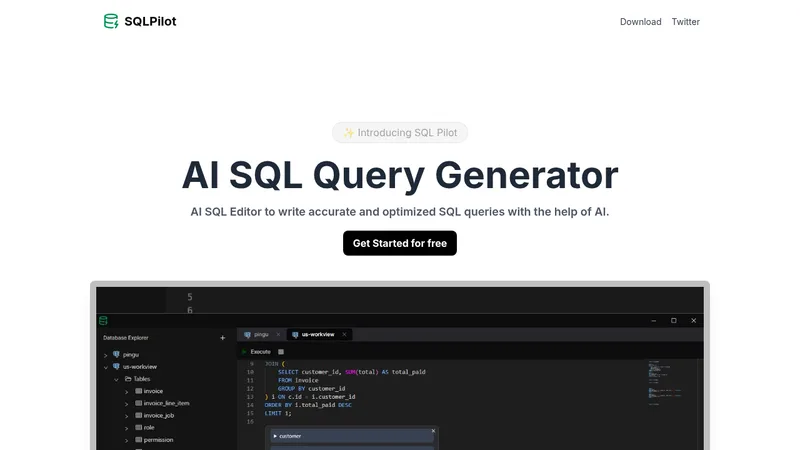 sqlpilot website