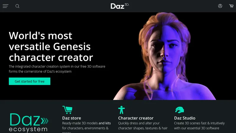 daz 3d website