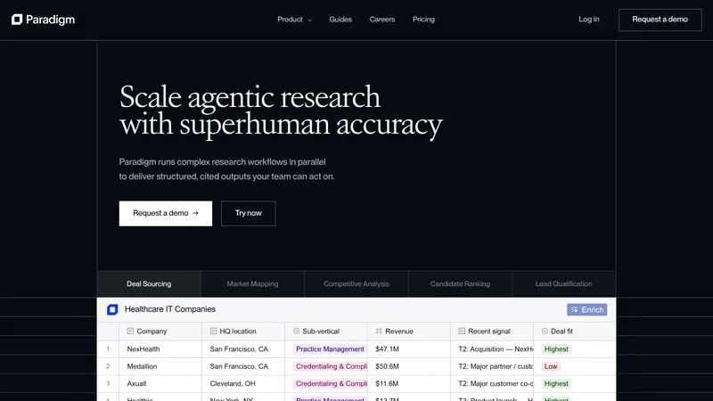 paradigm website