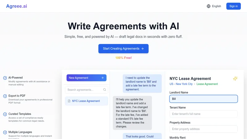 agreee.ai website