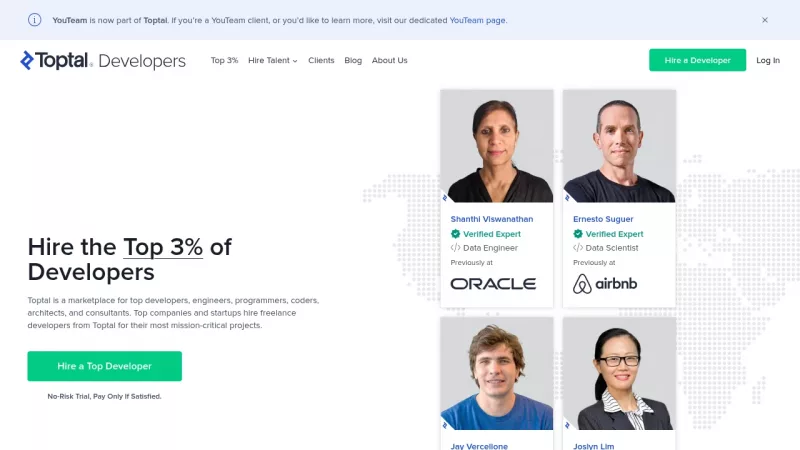 Toptal Developers screenshot