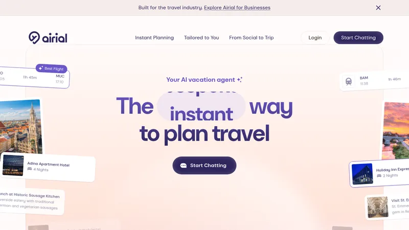 airial website