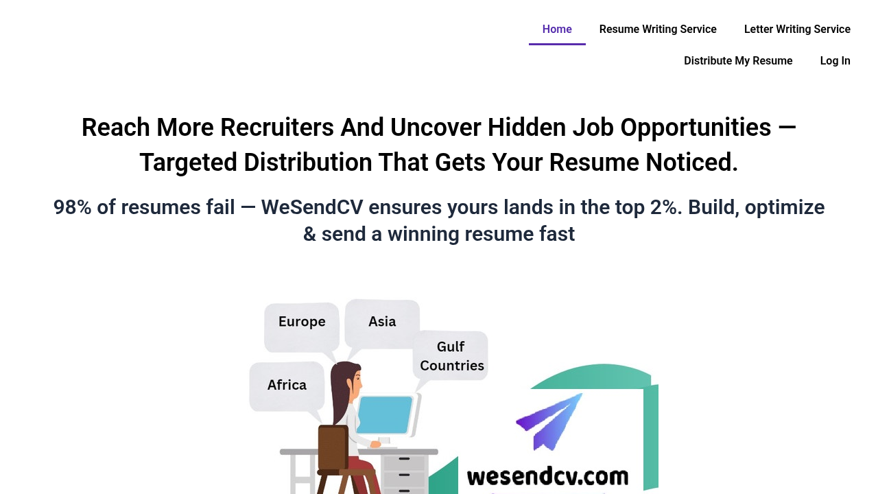 wesendcv website