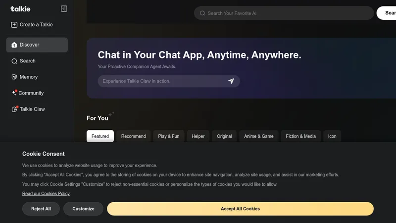talkie website