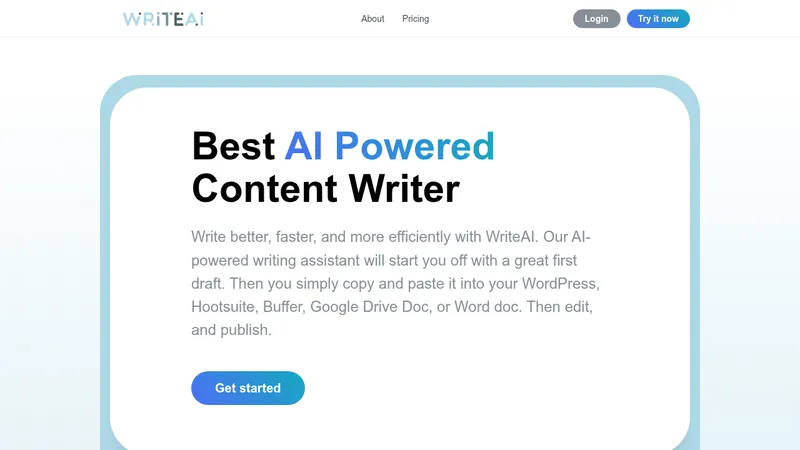 writeai website