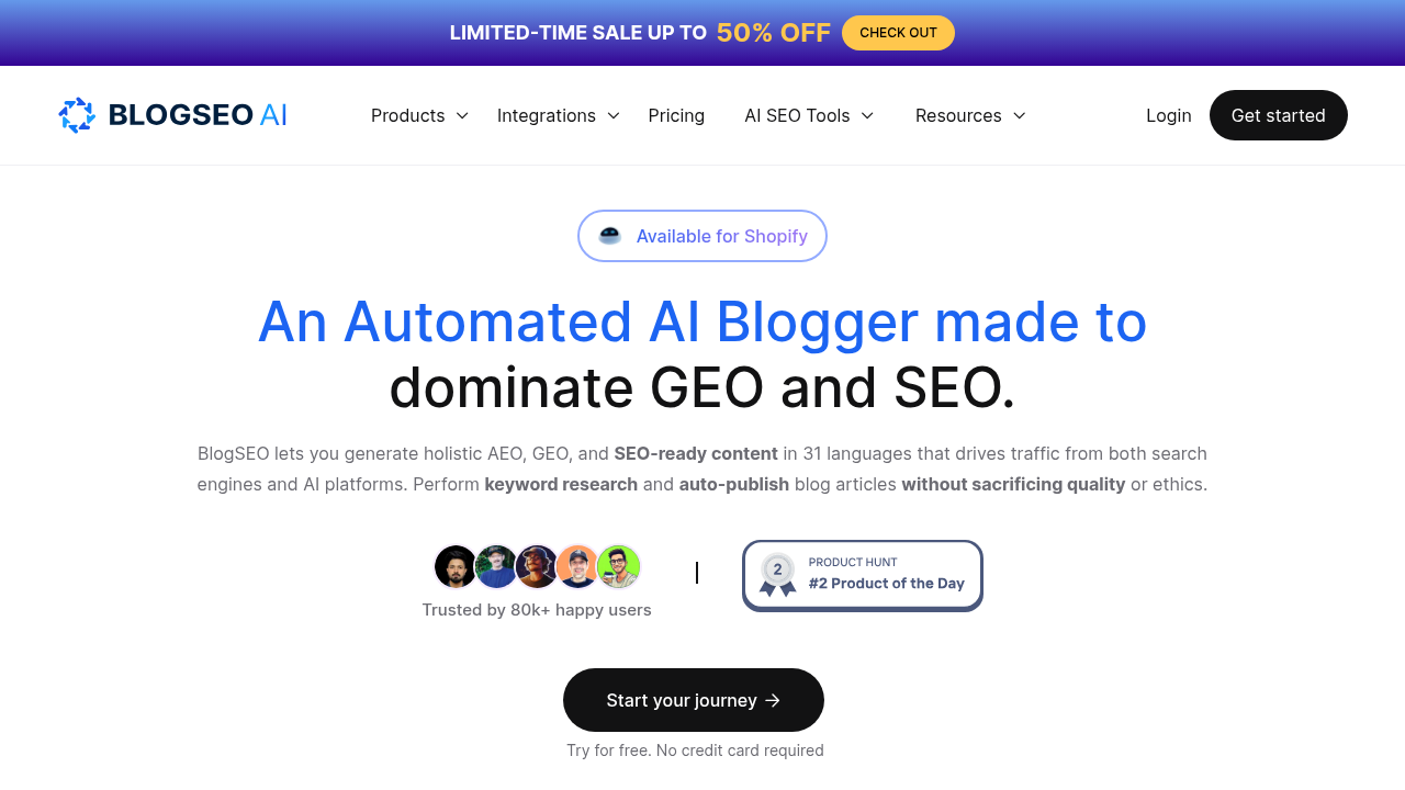 blogseo ai website