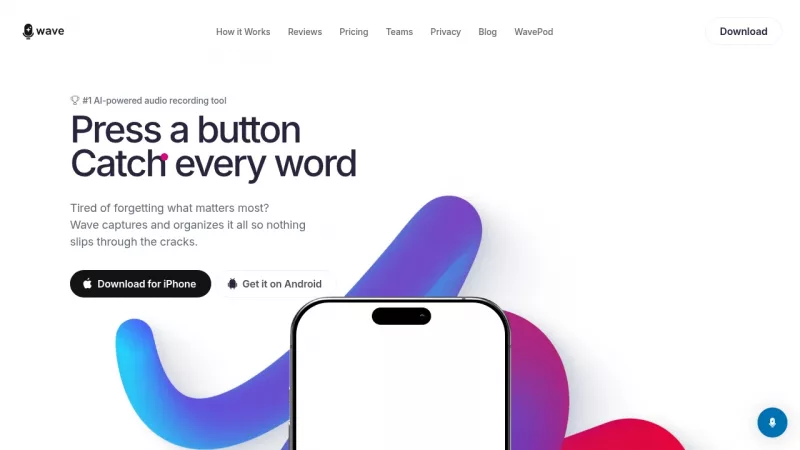 Wave AI Note Taker screenshot