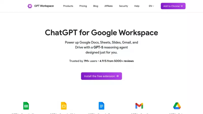 GPT Workspace screenshot