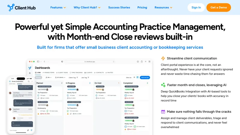 client hub website