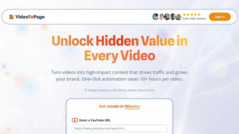 videotopage website