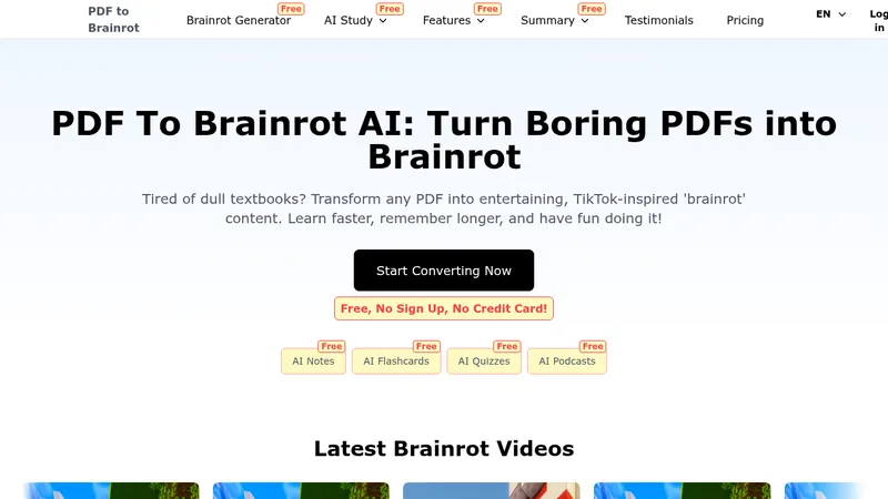 pdf to brainrot website