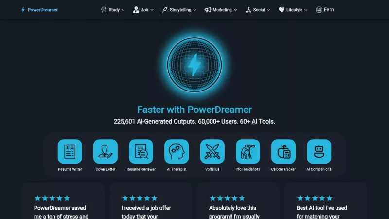 PowerDreamer screenshot