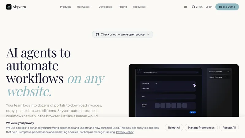 skyvern website