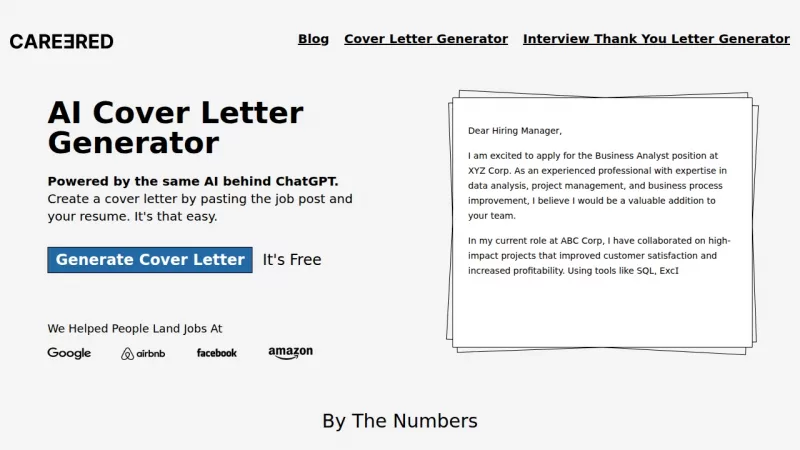 AI Cover Letter Generator screenshot