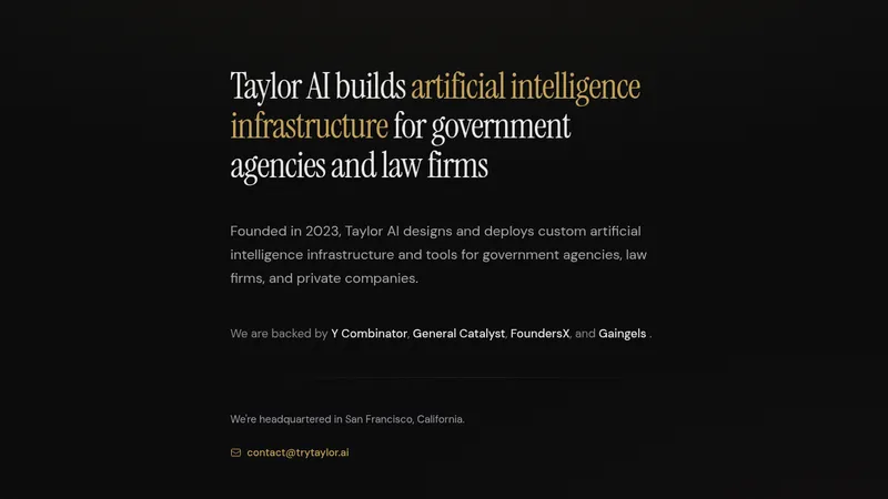 taylor ai website