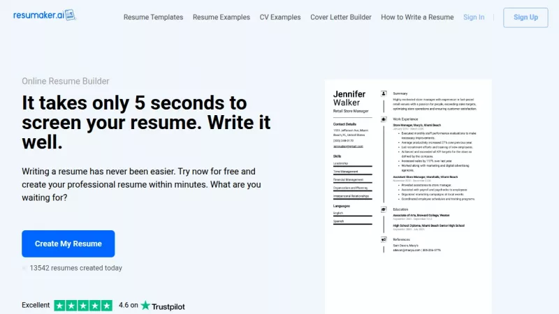 Resumaker.ai screenshot