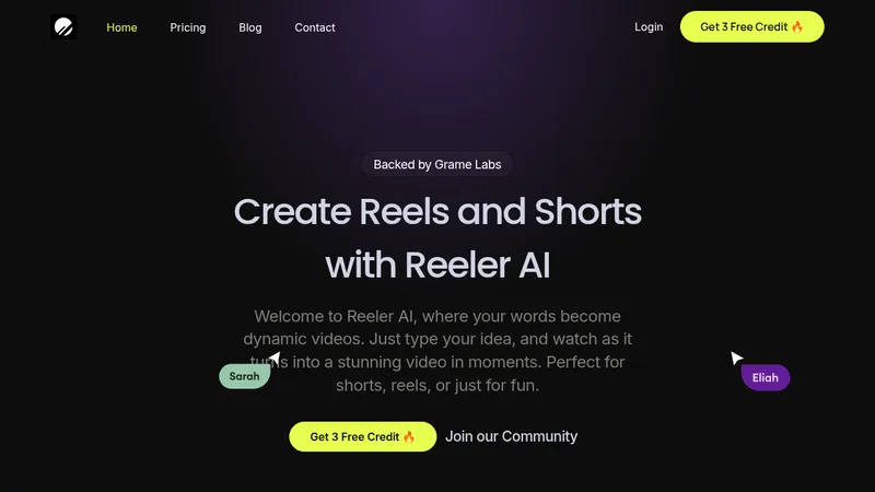 reeler ai website